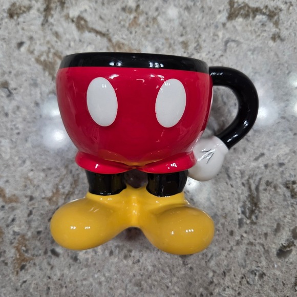 Disney Mickey Mouse Mug Sculpted Coffee Cup With Handle Disney Parks - Picture 5 of 9